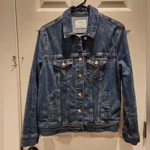 Old Navy Denim Jacket, Size L, Dark wash jean jacket